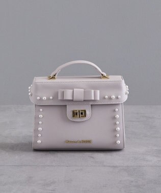 Maison de FLEUR フロントリボントップハンドルバッグ