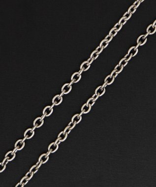 WEGO 【ユニセックス着用ITEM】MPUエンボスロゴクロスネックレス ブラウン