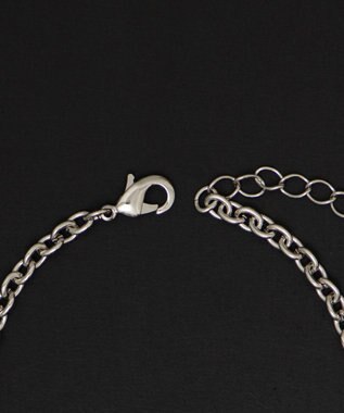 WEGO 【ユニセックス着用ITEM】MPUエンボスロゴクロスネックレス ブラウン