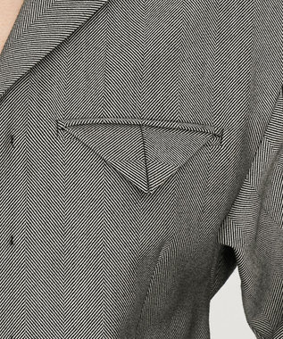 uncrave ヘリンボーンスーツ オールインワン（uncrave WHITE） へリンボーンブラック