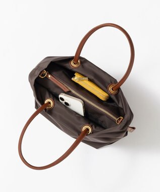 23区 VIOLAd'ORO 2WAY ナイロン トートバッグ (Sサイズ) ダークブラウン系