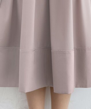 Tiaclasse L 【セレモニー・XSサイズ(5号)追加・新色追加・洗える】キーネックフレアワンピース モカ