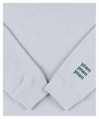 une nana cool 【綿混】あくびのお嬢さんのなめらか裏毛プルオーバー グレー