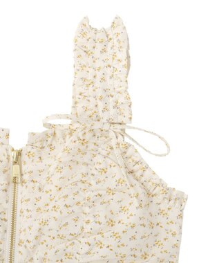 earth music&ecology フラワーペプラムビスチェ Ivory