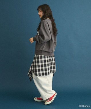 Green Parks １０１匹わんちゃん／プリント裏毛スウェット Charcoal Gray