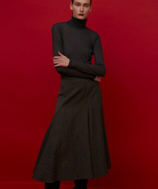 BEIGE， TURENNE / マーメイドスカート Gray×Camel line