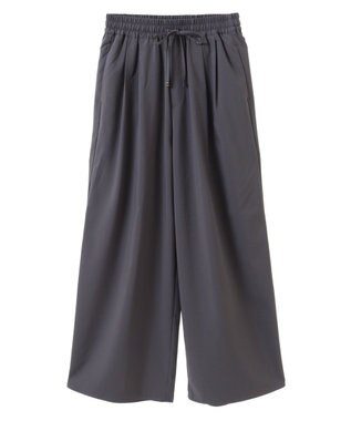 earth music&ecology ゆるてろワイドパンツ Gray