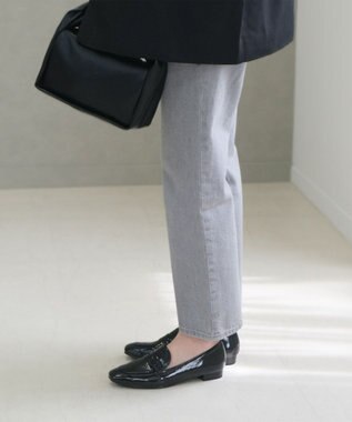 Pointer 日本製 本革シンプルローファー ブラック(シワエナメル)