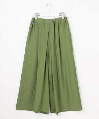 自由区 S 【セットアップ対応】エアリーツイルキュロット パンツ ［新色］グリーン