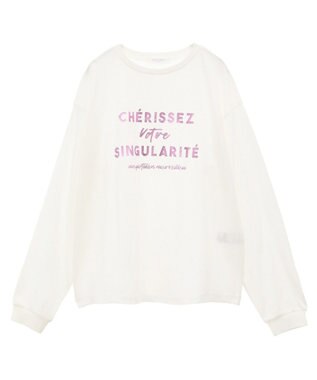 Green Parks 箔プリント長袖ロンＴＥＥ Pink