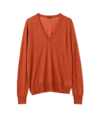 JOSEPH キャッシュエアー　Vネックニット Cinnamon
