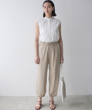 組曲 L エンブロイダリーレースノースリーブ ブラウス アイボリー系