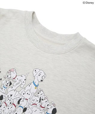 Green Parks １０１匹わんちゃん／プリント裏毛スウェット Oatmeal