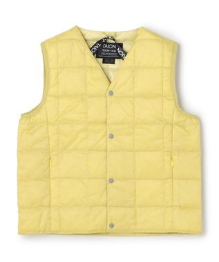 UNFILO 【120-150cm】TAION Vネック ダウンベスト(UNISEX) レモン