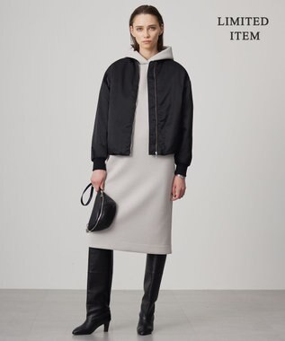 ICB 【WEB限定】 ナイロンラスターサテン MA-1 ブラック系