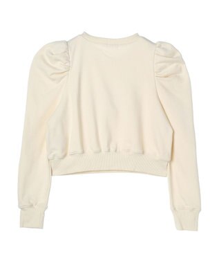 earth music&ecology ウラケロゴ短丈プルオーバー Ivory