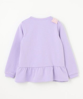 ANY KIDS 裏シャギーポシェットトレーナー ラベンダー×ハート