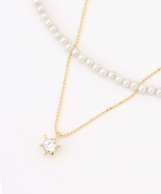TOCCA BIJOUX＆BABY PEARL NECKLACE 2連セットネックレス ゴールド系