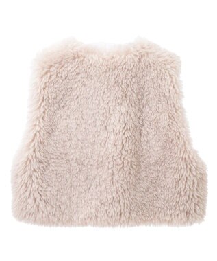 Green Parks ・ＥＬＥＮＣＡＲＥ　ＤＵＥ　シープファーショートベスト Light Beige