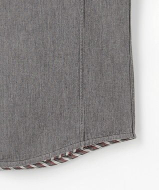 JOSEPH ABBOUD 【キングサイズ・2WAY・25AW】リバーシブルシャツ ライトグレー系