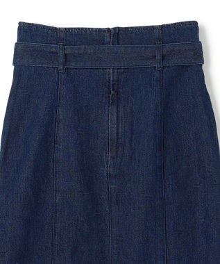 BEIGE， 【洗える・Oggi ８月号掲載】NAVIGLIO / ベルト付きハイウエストデニムスカート Indigo