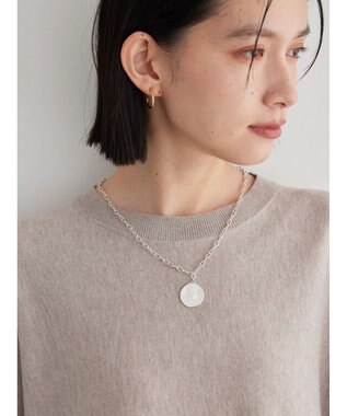 AMERICAN HOLIC バイパチポンチョライクＢＩＧニットチュニック Gray Beige