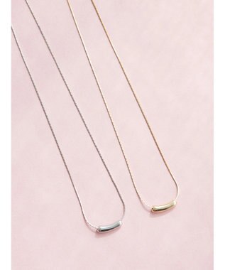 AMERICAN HOLIC 変形メタルバーネックレス Silver