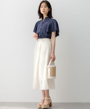 組曲 フェザーチュール スカート オフベージュ系