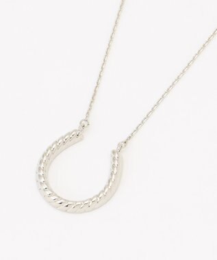 J.PRESS LADIES 【リバーシブル】ツイスト ネックレス シルバー系