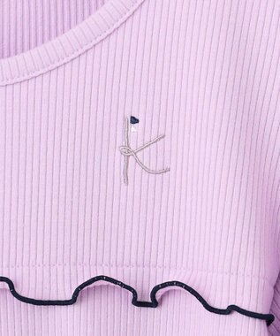 組曲 KIDS 【150-160㎝】パフスリーブ トップス ラベンダー