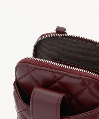 J.PRESS LADIES キルティング スマホポシェット ワイン系