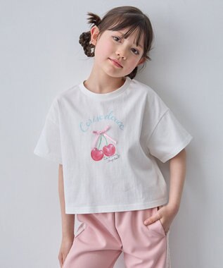 ANY KIDS 【綿100%】オーバーサイズ 半袖Tシャツ オフホワイト