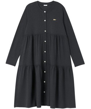 tsumori chisato SLEEP ツモリチサト ワンピース 長袖 ルームウェア 綿混(本体) レディース UNX555 /ワコール ブラック