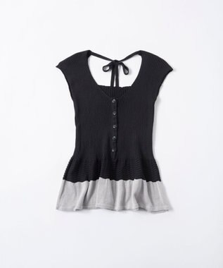 TRICOTE リブニット タンクトップ 99BLACK