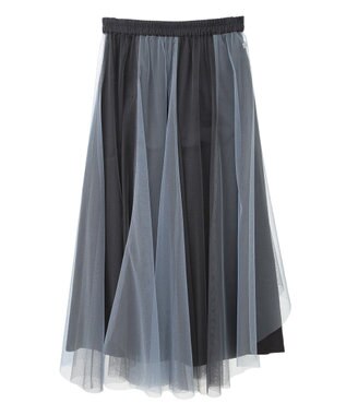 YECCA VECCA 【2点SET】マルチwayチュールスカート Sax