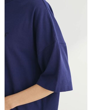 Green Parks シンプルフェミニンロゴチュニック Navy