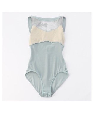Chacott ノースリーブレオタード アクアグリーン
