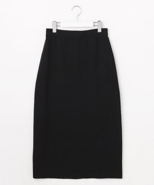 ANY SIS S CICA加工 ニット タイト スカート ブラック