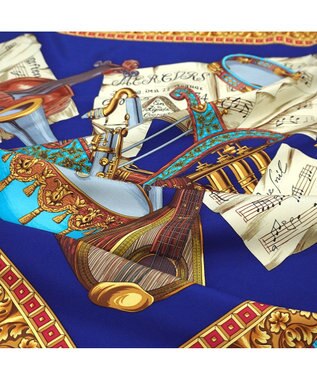 Marca 【伝統横濱スカーフ】演奏会  大判 シルクツイル スカーフ ダークネイビー