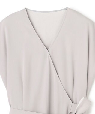 BEIGE， 【セットアップ対応】CINDY / ラップドレス L.Gray
