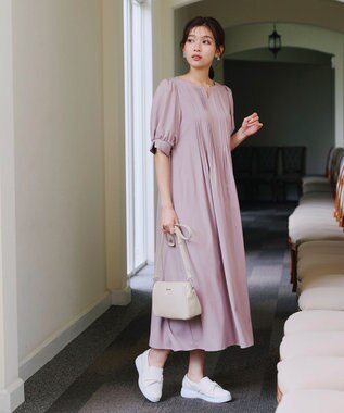 Tiaclasse 【2way/肩紐2TYPE】ちょうどいいサイズのショルダーミニバッグ グレージュ