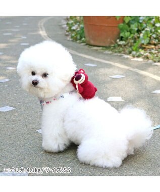 PET PARADISE ディズニー トイ・ストーリー ロッツォ マスコット付き ハーネス Ｓ 小型犬 ピンク（濃）
