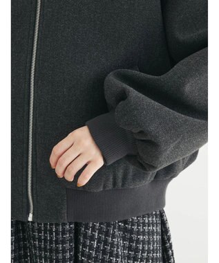 Green Parks ・ＥＬＥＮＣＡＲＥ　ＤＵＥ　ウールライクブルゾン Charcoal Gray