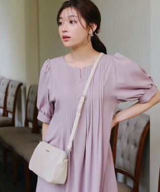 Tiaclasse 【2way/肩紐2TYPE】ちょうどいいサイズのショルダーミニバッグ グレージュ