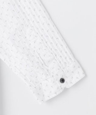 JOSEPH ABBOUD 【UVカット】オーガニックコットンプリッセ 七分袖シャツ ライトグレー系5