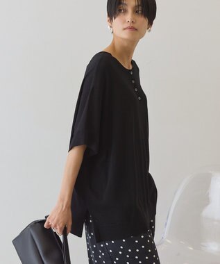 AMERICAN HOLIC 【前後2WAY】ポンチョニット Black