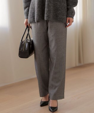 【加藤ローサさん着用】ツイル起毛ストレート パンツ