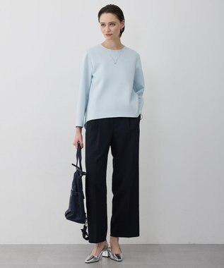 ICB L 【先行予約】ミックスブッチャー ワイドパンツ ネイビー