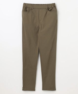 ANY L 【洗濯機可/ウエストゴム/ストレッチ/裏起毛】エブリデイベーシックデイリーパンツ モカカーキ