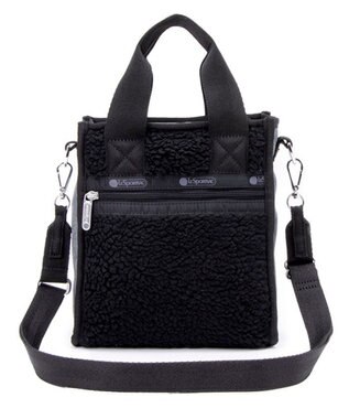 LeSportsac DENIM MINI N/S TOTE/ブラックデニム/ブラックシェルパ ブラックデニム/ブラックシェルパ